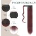 FESHFEN Straight Long Wrap Around Ponytail Extensions 28 Synthetic Hair Piece Clip in Ponytail Hair Extensions Hairpiece for Women Girls 28 Inch (Pack of 1) wine wine-Wrap Around - Buy Online on GoSupps.com