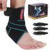 SNEINO Ankle Brace for Women & Men - Breathable Comfortable Adjustable Ankle Stabilizer, Ankle Support Brace for Basketball, Running, Achilles, Minor Sprains,Joint Pain Relief, Injury Recovery (1PACK) Blue