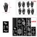 PADOUN 18 Sheets Henna Tattoo Stencils Kit - Hand, Forearm, Glitter, Airbrush, DIY & Temporary Tattoo Templates - Reusable Henna Stencils for Hands - Buy Online on GoSupps.com