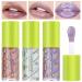 UCANBE 3 Reflective Color Lip Glow Oil - Instense High-moisture Lip Oil (Pink/Crystal/Mermaid) Luxurious Non-Sticky Mositurizing Lip Top Gloss for All-Day Wear and Comfort
