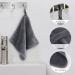 KinHwa Microfibre Flannel Face Cloth 6 Pack - Quick Dry Baby Wash & Makeup Remover Cloths - Soft Skin Care Cleansing - 20x20cm Grey & White - Pack of 1 - Buy Online on GoSupps.com