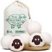 Vipnaji dryer balls for tumble dryers -6 piece - natural fabric softener made of 100% sheep's wool pollutant free ideal for down jackets.Dryer Ball's dryer balls for down dryer ball felt-ball