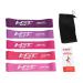 HGT Resistance Bands Set - Latex-Free Booty Bands for Women & Men - Supports Stretching Yoga PT Glutes & Legs Training - Exercise Equipment for Home/Gym Workouts Purple