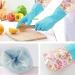 Rubber Latex Waterproof Dishwashing Gloves - 2 Pair Medium, Long Cuff, Flock Lining - Household Cleaning Gloves - Medium (Pack of 2) - Buy Online on GoSupps.com