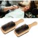 Jiawu Beard Brush - Double-Sided Ergonomic Bristle Brush for Home Salon & Pet Care | Skin-Friendly & Portable - Buy Online on GoSupps.com