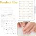 Dimeho Star Nail Art Stickers 3D Glitter Star Stickers & Decals for Nail Art Gold Silver White Black Stars Nail Design Stickers Acrylic Nail Charms DIY Nail Tips Manicure Decoration Supplies 6 Sheets - Buy Online on GoSupps.com
