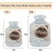 Naanle Cute 3D Cat Hot Water Bottle - 1L Transparent Heat Bottle for Back Pain Relief & Neck Therapy | Hand & Foot Warmer - Buy Online on GoSupps.com