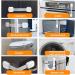 Child Safety Lock Set for Closets & Drawers | 6-Piece Baby Locking Cabinet Kit | No Drill Installation | Strong Adhesive | White - Buy Online on GoSupps.com