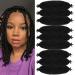 LingGuan Springy Afro Twist Hair 16 Inch 9 Packs Kinky Twist Braiding Hair Extensions Synthetic Spring Twist Crochet Hair Pre stretched Braiding Hair For Black Women (16 INCH, 1b) 16 Inch 1b