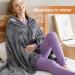 5V Electric Heating Blanket - 3 Levels Adjustable Quick Heating 150x85cm Heated Throw Blanket - Gray | Perfect for Office Use - Buy Online on GoSupps.com