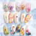 UNIME Dried Flowers for Nail Art - 12 Colors Mini Real Natural Flowers - 3D Nail Decoration Sticker - Gypsophila - Buy Online on GoSupps.com