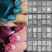 Bodhi2000 Nail Art Stamping Kit 1 Stamping Plate +1 Stamper + 1 Scraper Manicure Stamping Kit work for Nail Art Design and Decoration Template Random - Buy Online on GoSupps.com
