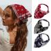 Catery Boho Hair Scarf Boho Headbands Knit Tassel Head Kerchief Turban Headbands Triangle Hair Bandana Floral Print Hair Scarves Vintage Fashion Hair Accessores for Women and Girls (Set-D)