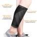 Calf Compression Sleeves for Women & Men 2 Pack Elastic Calf Support Footless Socks Ventilation Calf Brace for Pain Relief Sports Recovery Cycling Travelling Gym Calf Guards (Black S) S Black - Buy Online on GoSupps.com