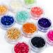Sanwood Glitter Powder & Sequins for Nail Art - 12-Piece Multi-Color Set | International Shipping Available - Buy Online on GoSupps.com