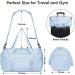 Baleine Waterproof Gym Bag for Women and Men - Small Duffel for Sports & Weekend Getaway - Lightweight Carryon with Shoe & Wet Clothes Compartments - Medium Azure - Buy Online on GoSupps.com