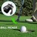 Telescopic Golf Ball Retriever with Spring Release Head - Blue 9ft | Locking Clip, Grabber Tool, Golf Accessories - Perfect Gift for Men - Buy Online on GoSupps.com