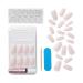 KISS Classy French Manicure Kit with Gel Finish, Long Coffin Shape - 28 Fake Nails + Mini File & Stick, Pink Glue - Be-You-Tiful 28 Count Pack - Buy Online on GoSupps.com