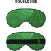 Buy Green Sequin Sparkle Unisex Sleeping Eye Mask - Soft Adjustable Face Mask for Restful Sleep - Buy Online on GoSupps.com