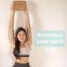 Cork Wood Yoga Blocks 2 Pack - Premium Lotus Design - 9 x 6 x 4 inches - Buy Online on GoSupps.com