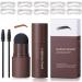 Eyebrows stamp eyebrow stamp kit eyebrow stamp waterproof 10 different eyebrow stencils waterproof long stick shape stamp forehead steady natural (light brown)