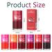 6Pcs Mini Fruit Juice Lip Stain Set - Korean Lip Gloss & Multi-Use Liquid Lipstick | Long Lasting Waterproof High Pigment Colors for Lips & Cheeks - Buy Online on GoSupps.com