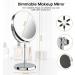 Rechargeable Lighted Makeup Mirror with 8x Magnification - 360 Rotation, Touch Screen, 3 Colors, Adjustable Brightness - Double Sided Vanity Mirror for Cosmetic Applications - Buy Online on GoSupps.com