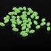 JOGFFDE 100PCS Glow Beads Fishing Lures Hard Plastic Luminous Fishing Beads Oval Eggs Fishing Jigging Tackles 10x18mm Glow in The Dark Fishing Lures Green-100pcs
