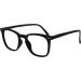 Opulize Bex Fern Glasses - Large Quadrat Designer Frame with Spring Hinges Scratch-Resistant Black -2.00 Diopters for Men (M64-1) - International Shipping Available - Buy Online on GoSupps.com