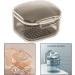 Denture Case with Strainer Basket - Black Dentures Bath Box for Safe Storage | International Shipping Available - Buy Online on GoSupps.com