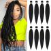 Beyond Beauty EZ Braid Pre Stretched Braiding Hair 8Packs-26inch Professional Yaki Texture Synthetic Hair(#1B) 8Packs-26Inch #1B