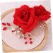 Housoutil 1pc Teasing Combs for Women Hair Clips Classic Hair Comb Hair Accessories for Women Wedding Barrettes for Women Wedding Hair Clip Bridal The Flowers Flower Head Miss Red - Buy Online on GoSupps.com