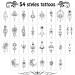Cerlaza Temporary Tattoos for Women - 66 Sheets Henna Flower Designs | Waterproof, Long Lasting Semi Permanent Fake Tattoos - Buy Online on GoSupps.com