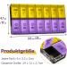 7-Day & 14-Day XL Tablet Box Dispenser for Vitamins & Medication - Evening Organizer in Violet - Buy Online on GoSupps.com