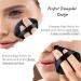 2 Pcs Triangle Velvet Makeup Powder Puffs - Black & White - Buy Online on GoSupps.com
