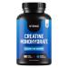 Creatine Monohydrate Capsules 3000mg - 180 Creatine Capsules - Micronised Pure Unflavoured - Pre Workout Creatine Tablets for Men & Women - Vegan Keto Gluten-Free - Made in UK (45 Servings)