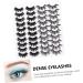minkissy 20 Pairs Dense Eyelashes dense natural Imitation mix eyelash 3d Fake eyelashes Assorted set make up three-dimensional False Eyelashes cross Women False Eyelash eyelashes - Buy Online on GoSupps.com