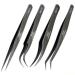 EYELASH TWEEZERS VETUS for eyelash extension and volume technique SET Grey (4x MCS-12 to MCS-19) Set Grey 4x Mcs-12 to Mcs-19