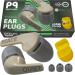Peace&Quiet Earplugs for Sleeping - Noise Cancelling Reusable Earplugs - Hearing Protection of 28 Db - 3 Ear Tips in S/M/L Includes Case to Go Ear Plugs Khaki
