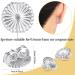 8-Piece Large Earring Backs for Droopy Ears | Secure Earring Lifters for Heavy Earrings - Silver 9mm - Buy Online on GoSupps.com
