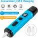 Casfuy Claw Grinder for Dogs - 2 LED Lights 2 Speeds | Quiet & Powerful Nail Grinder for Small & Medium Dogs & Cats (Sky Blue) - Buy Online on GoSupps.com