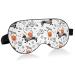 Sleep Mask Light Blocking Dog Dachshund in Skeleton Eye Mask for Sleeping with Adjustable Strap Pumpkins Lightweight Eye Covers for Sleeping for Men Women Work Travel Naps Color 3