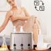 Massage Oil Warmer with 3 Bottles - Adjustable Temperature Heated Lotion & Cream for Spa & Beauty Salons (EU Connector 220V) - Buy Online on GoSupps.com