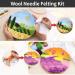 Needle Felting Kit with Wool Roving - Lavender Grassland Color | DIY Felt Painting Set for Home Decoration - Buy Online on GoSupps.com
