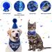 Dog Birthday Hat Dog Party Hat with Bow Tie Collar and Gold Number Dog Birthday Bandana Hat Bow Tie Set Reusable Dog Cats Birthday Cap for Pet Puppy Cat Birthday Party Decorations (Blue) - Buy Online on GoSupps.com