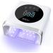 NAILGIRLS UV Led Nail Lamp Rechargeable Cordless 150W Nail Dryers for Gel and Regular Polish Nail Polish Curing Gel Led Dryer with 4 Timer Setting Automatic Sensor Home Salon Use