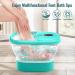 Niksa Collapsible Foot Spa Bath Massager - Heated Bubbles 6 Shiatsu Motors & Temperature Control - Pedicure Pedicure Tub with Acupressure Points for Stress Relief - Green - Buy Online on GoSupps.com