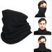 Oscenny Loop Scarf for Men & Women - Elastic Thermal Neck Warmer for Cold Weather Skiing & Cycling - Washable Black Neckerchief - Buy Online on GoSupps.com