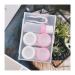 Lentil storage container contact lens container mini box container two pairs easy to wear contact lens care boxes transparent unisex lens tank container for travel outdoors (color
