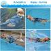 AmazeFun Dog Life Jacket - Ripstop Safety Vest for Water Safety at Pool, Beach, Boating - Grey Dragon, Medium - Buy Online on GoSupps.com